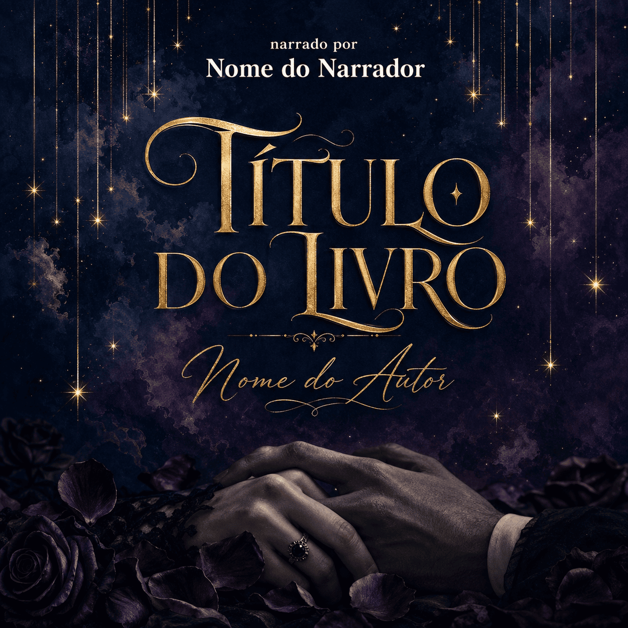 Capa de audiobook — Dark Romance estrelado
